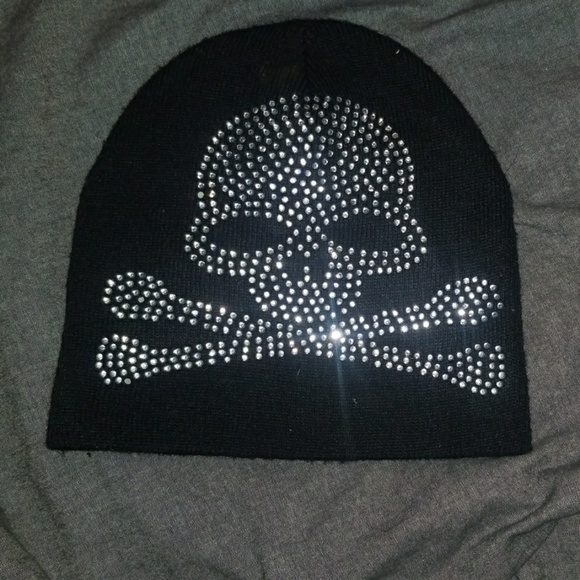 Rhinestone Skull Beanie | Poshmark